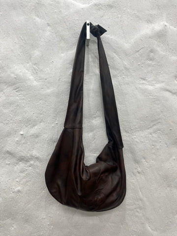 DARK WOOD leather bag