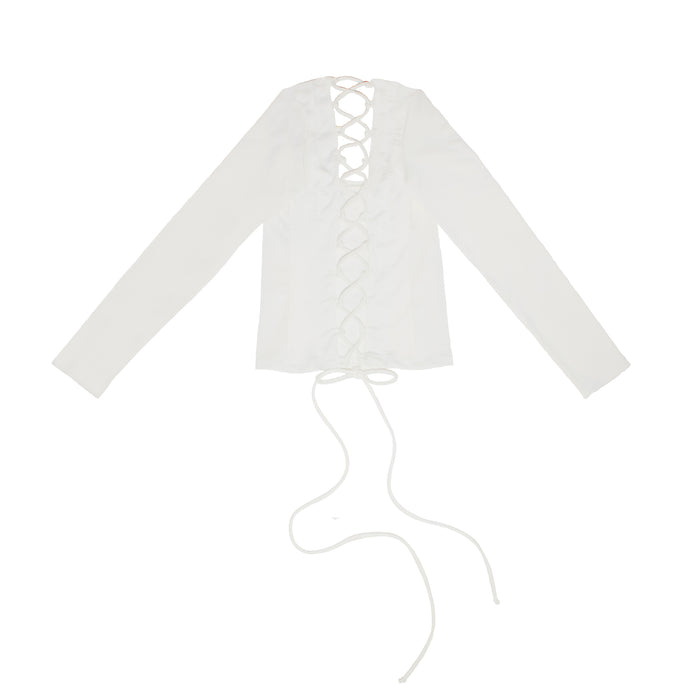 WHITE CORSET T SHIRT